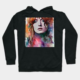 portrait of Florence Welch Hoodie